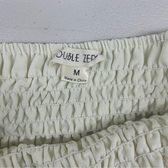 Double Zero Cream Ruffled Bandeu - Picture 2 of 3